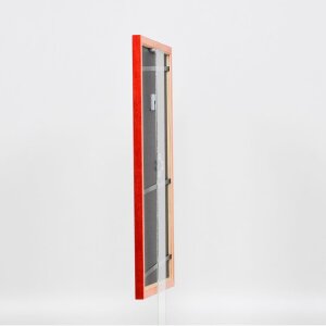Эффектная деревянная рамка профиль 89 красный 30x30 см акриловое стекло