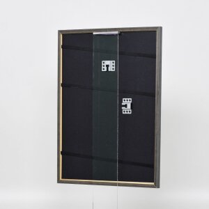Эффектная рама из массива дерева профиль 25 синий 30x40 см антибликовое стекло