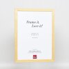 Эффектная деревянная рама профиль 2210 натуральный 30x45 см обычное стекло