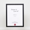 Эффектная деревянная рама профиль 33 черный 30,5x91,5 см антибликовое стекло