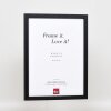 Эффектная деревянная рама профиль 33 черный 30,5x91,5 см антибликовое стекло