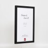 Эффектная деревянная рама профиль 33 черный 30,5x91,5 см антибликовое стекло