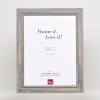 Эффектная фоторамка из массива дерева 2240 серая 30,5x91,5 см акриловое стекло