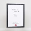 Эффектная деревянная рама профиль 2070 музейное стекло 30,5x91,5 см черный