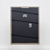 Эффектная рама из массива дерева профиль 25 орех коричневый 40x40 см прозрачное стекло
