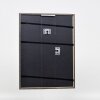 Эффектная деревянная рама профиль 23 синий 40x40 см антибликовое стекло