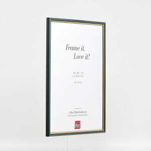 Эффектная деревянная рамка профиль 23 синий 40x40 см акриловое стекло