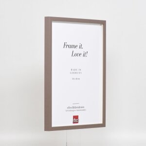 Эффектная деревянная рамка профиль 35 коричневый 40x40 см обычное стекло + разделитель