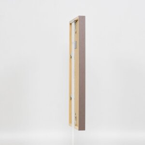 Эффектная деревянная рамка профиль 35 коричневый 40x40 см обычное стекло + разделитель