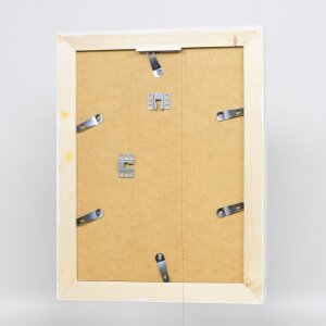 Эффектная фоторамка из массива дерева 2240 белая 40x40 см обычное стекло