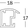 Пластикова рамка для Walther TRENDSTYLE 40x50 см чорна