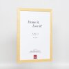 Эффектная деревянная рама профиль 2210 натуральный 42x59,4 см антибликовое стекло