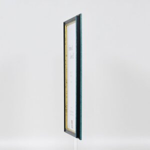 Эффектная деревянная рама профиль 21 синий 45x60 см антибликовое стекло