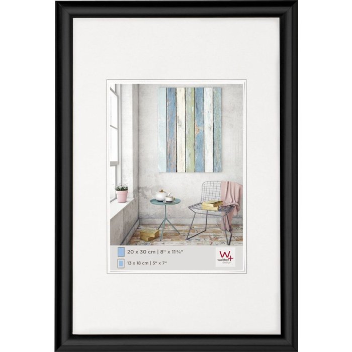 Пластиковая рамка Walther TRENDSTYLE 24x30 см черная
