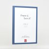 Эффектная деревянная рама профиль 35 синий 45x80 см музейное стекло
