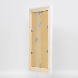 Эффектная фоторамка из массива дерева 2240 белая 50x50 см обычное стекло