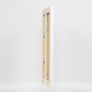 Эффектная фоторамка из массива дерева 2240 белая 50x60 см акриловое стекло