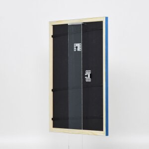 Эффектная деревянная рама профиль 89 синий 50x60 см музейное стекло
