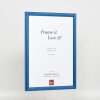 Эффектная деревянная рама профиль 89 синий 50x60 см музейное стекло