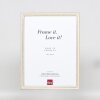 Эффектная деревянная рама профиль 38 белый 50x65 см антибликовое стекло