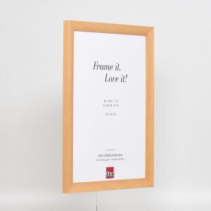 Ефектна деревяна рамка Top N береза 50x65 см антиблікове скло