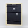 Эффектная деревянная рама профиль 21 синий 60x60 см акриловое стекло