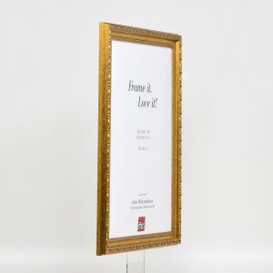 Ефектна деревяна барокова рама профіль 37 античне золото 60x80 см акрилове скло