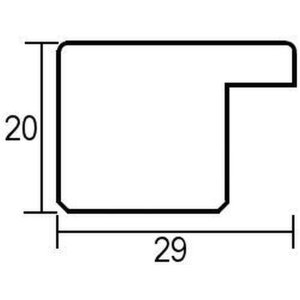 Рамка для картини з ефектом 2312 біла 60x90 см акрилове скло