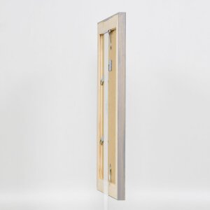 Эффектная фоторамка из массива дерева 2240 серая 60x90 см акриловое стекло