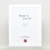 Эффектная рама из массива дерева профиль 30 белый 61x91,5 см акриловое стекло