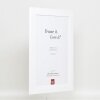 Эффектная рама из массива дерева профиль 30 белый 61x91,5 см акриловое стекло