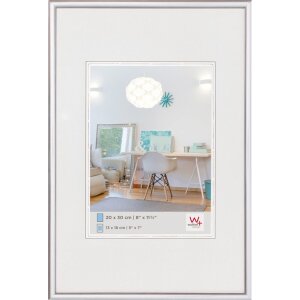 Пластиковая рамка Walther New Lifestyle 30x45 серебристая
