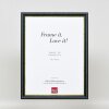 Эффектная деревянная рамка профиль 21 синий 7х10 см обычное стекло