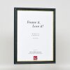 Эффектная деревянная рамка профиль 21 синий 7х10 см обычное стекло