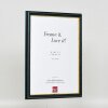 Эффектная деревянная рамка профиль 21 синий 7х10 см обычное стекло