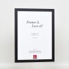 Эффектная деревянная рамка профиль 2210 черный 9x13 см антибликовое стекло