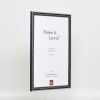 Эффектная деревянная рамка профиль 38 серый 9x13 см обычное стекло