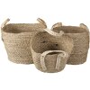 Кошик (набір з 3) коричневий 27x27x21-30 - 23x23x19-27 - 20x20x17x25 см 6RO0539