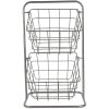 Полиця з кошиками срібляста 22x22x41 см 6Y4555