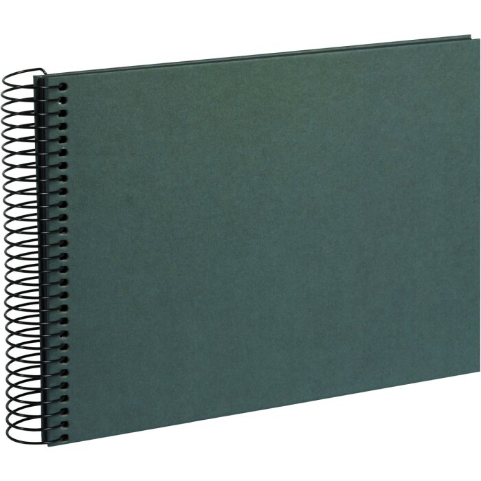 Goldbuch спіральний альбом конопляний канцелярський Midnight Green 24x17 см 40 чорних сторінок