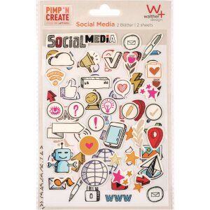 Наклейка Walther Social Media PIMPING AND CREATE