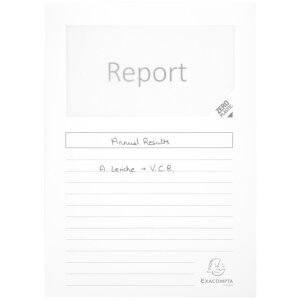 Віконні папки Exacpta 100 DIN A4 160г без пластику SUPER White