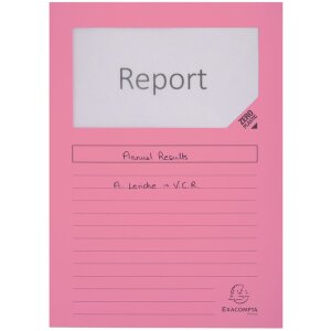 EXACOMPTA 55500E Папка для вікон SUPER Pink А4 160г 100шт...