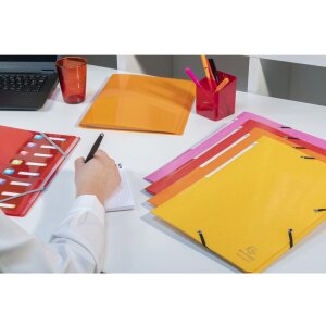 Папка Exacompta 3 клапана эластичный шнурок Maxi Емкость DIN A4 Iderama красный