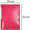 Exacompta 55224E Папка 1928 DIN A4 3 клапана эластичный шнурок малинового цвета