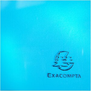 Папка Exacompta PP 500µ 3 клапана эластичный шнурок Iderama A4 светло-голубая