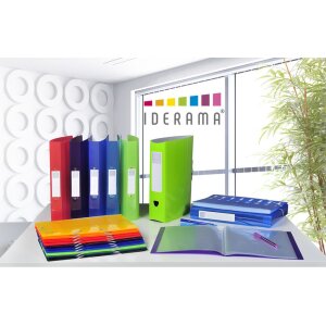 Папка Exacompta PP 500µ 3 клапана эластичный шнурок Iderama A4 светло-голубая