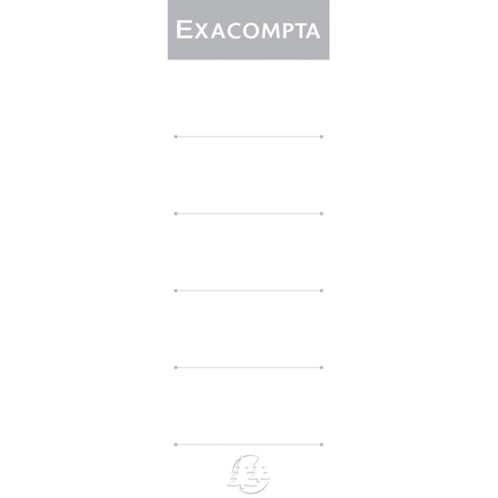 Exacompta 5388E Этикетка на корешок самоклеящаяся 80 мм белая 10 шт.