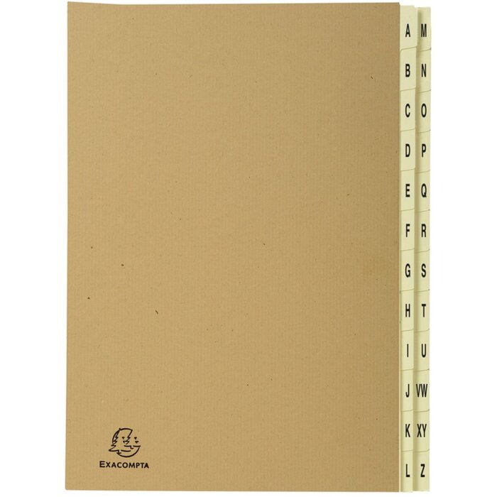 Органайзер Exacompta 24 отделения A-Z Kraft DIN A4 25x33 см