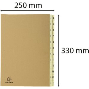 Органайзер Exacompta 24 отделения A-Z Kraft DIN A4 25x33 см